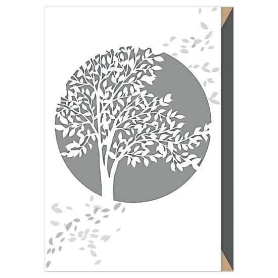 Přání ražené s obálkou Trauer/Baum/Laser_0