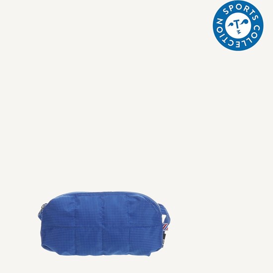 Kabelka / ledvinka s páskem Tinne + Mia CILOU checks blue_0