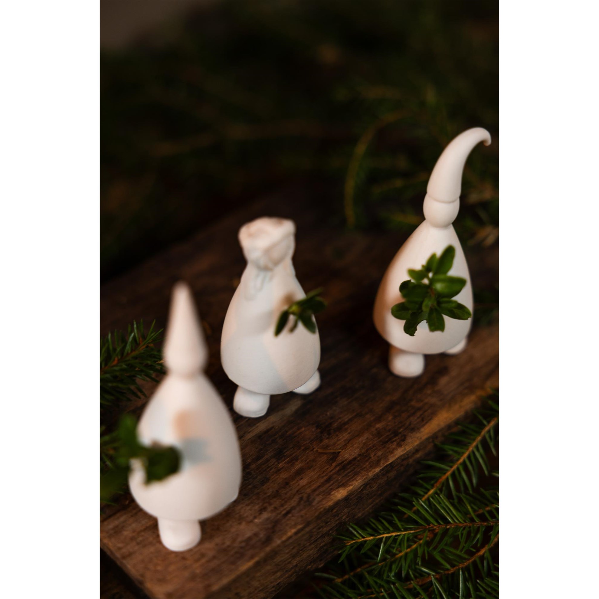 Vánoční keramické figurky LUCIA SET/3ks V.11cm bílé_1