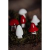 Keramická dekorace/houba BOHULT V.6cm bílá_1