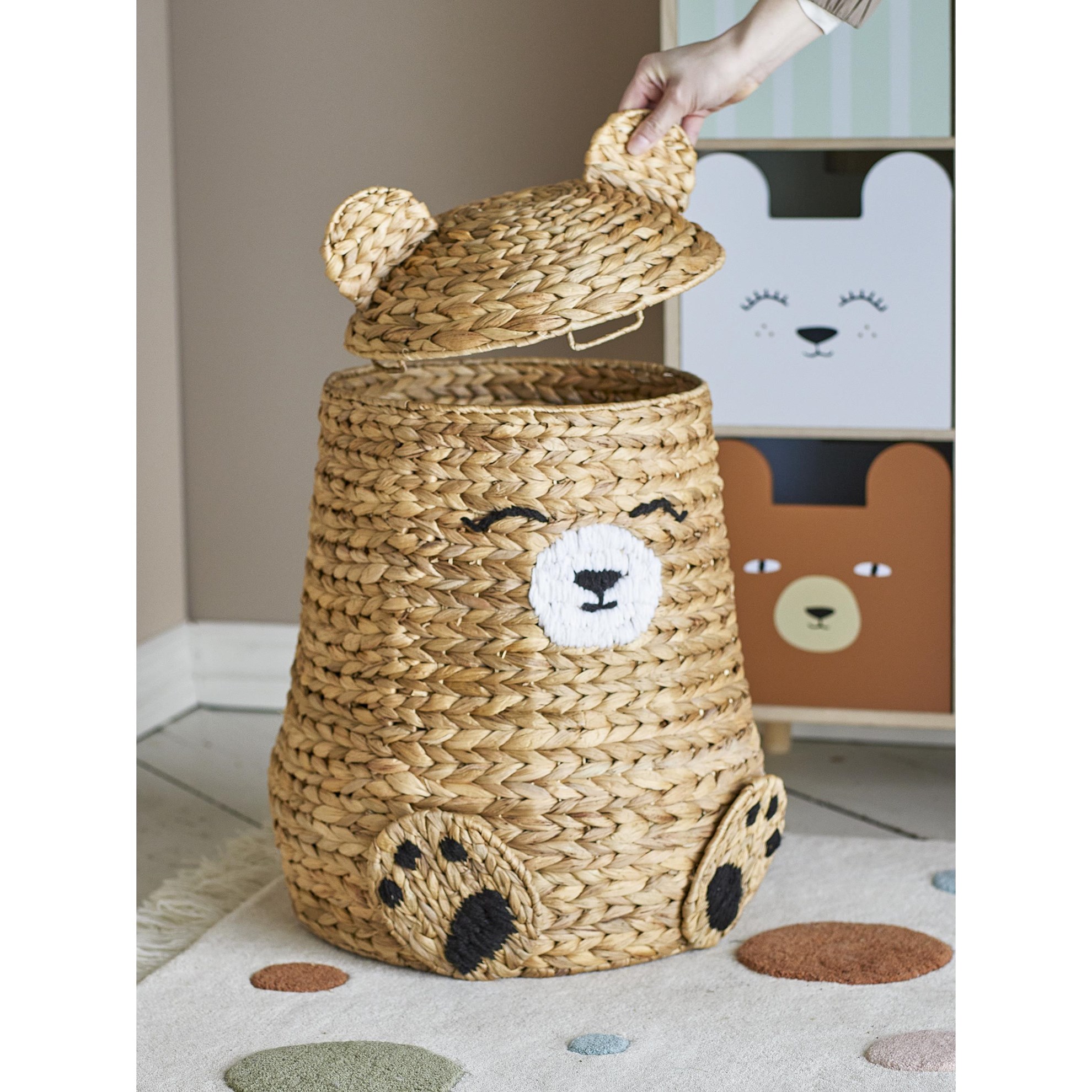 Úložný koš s víkem TIMONE V.58cm přírodní_3