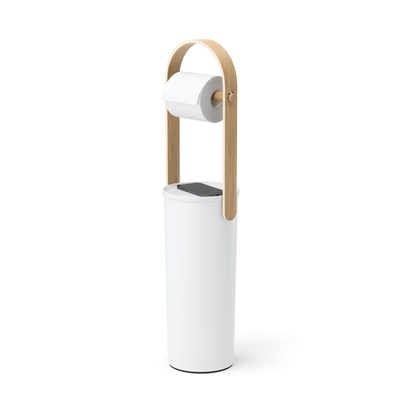 Stojan na toaletní papír se zásobníkem Umbra BELLWOOD V.68 cm bílý/přírodní_8
