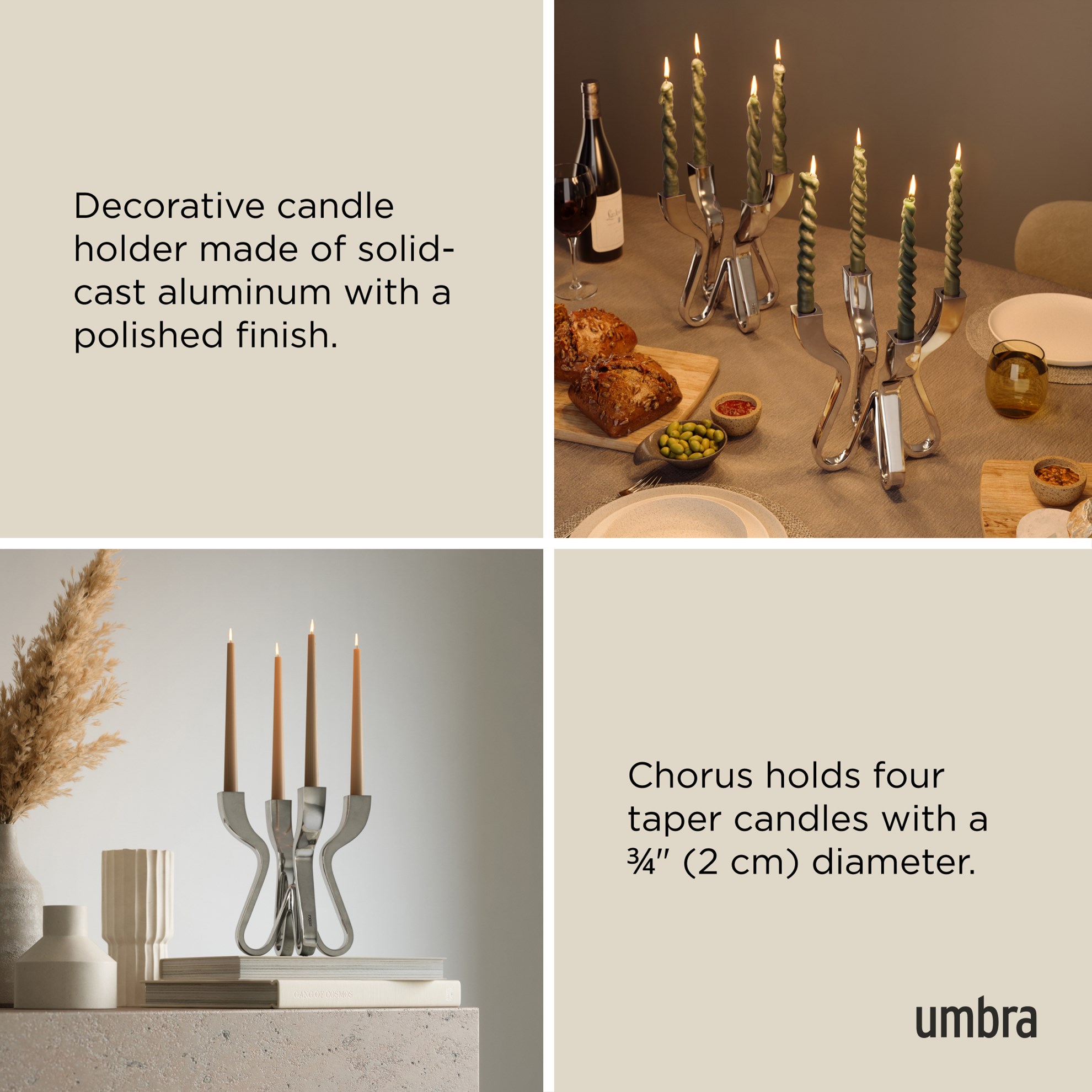 Svícen Umbra CHORUS chrom_5