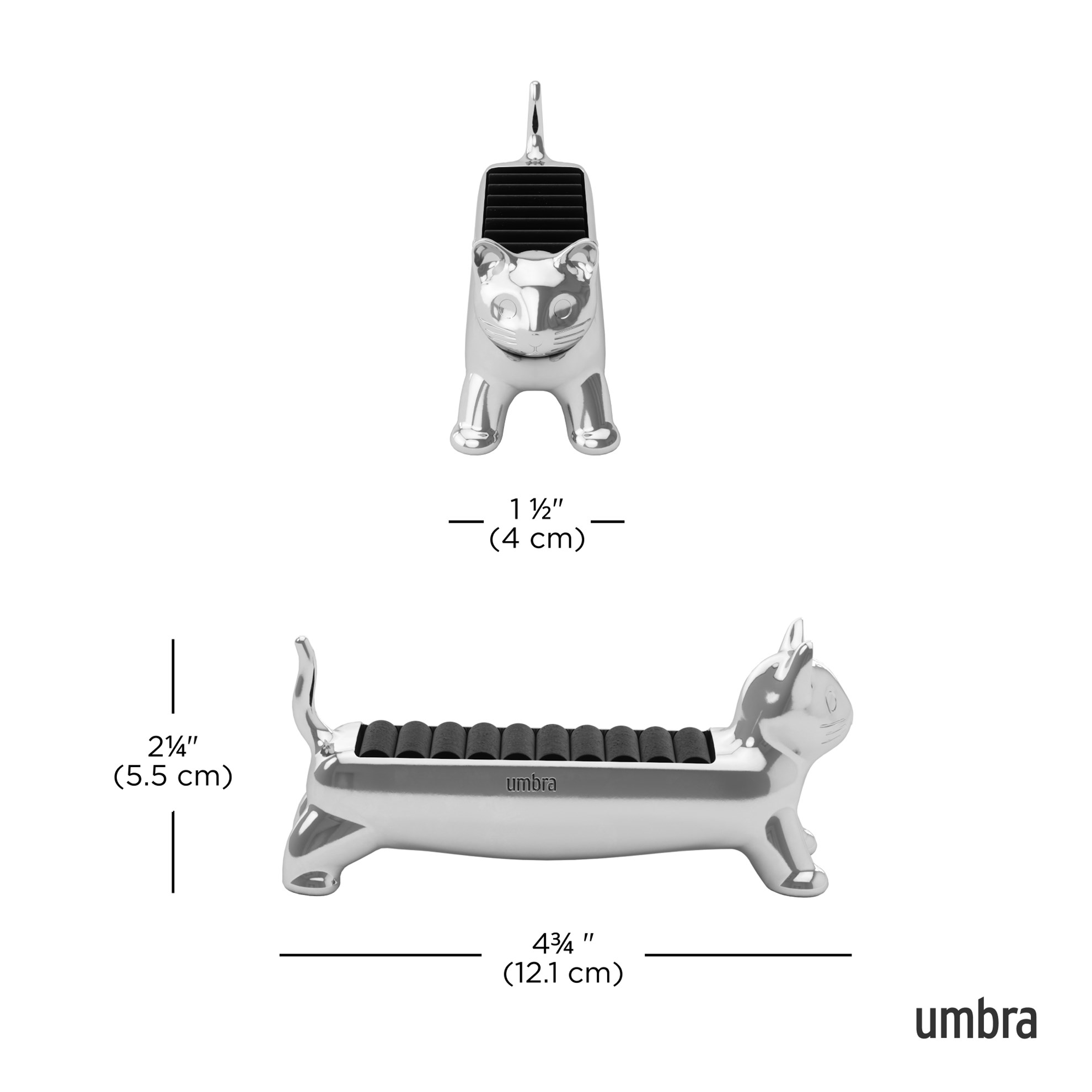 Šperkovnice na prstýnky Umbra ALI CAT chrom_1