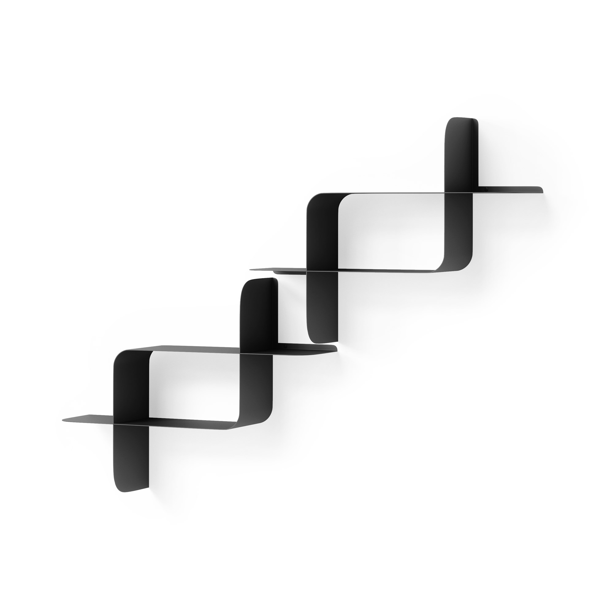 Kovové police Umbra MONTAGE SET/2ks černé_1