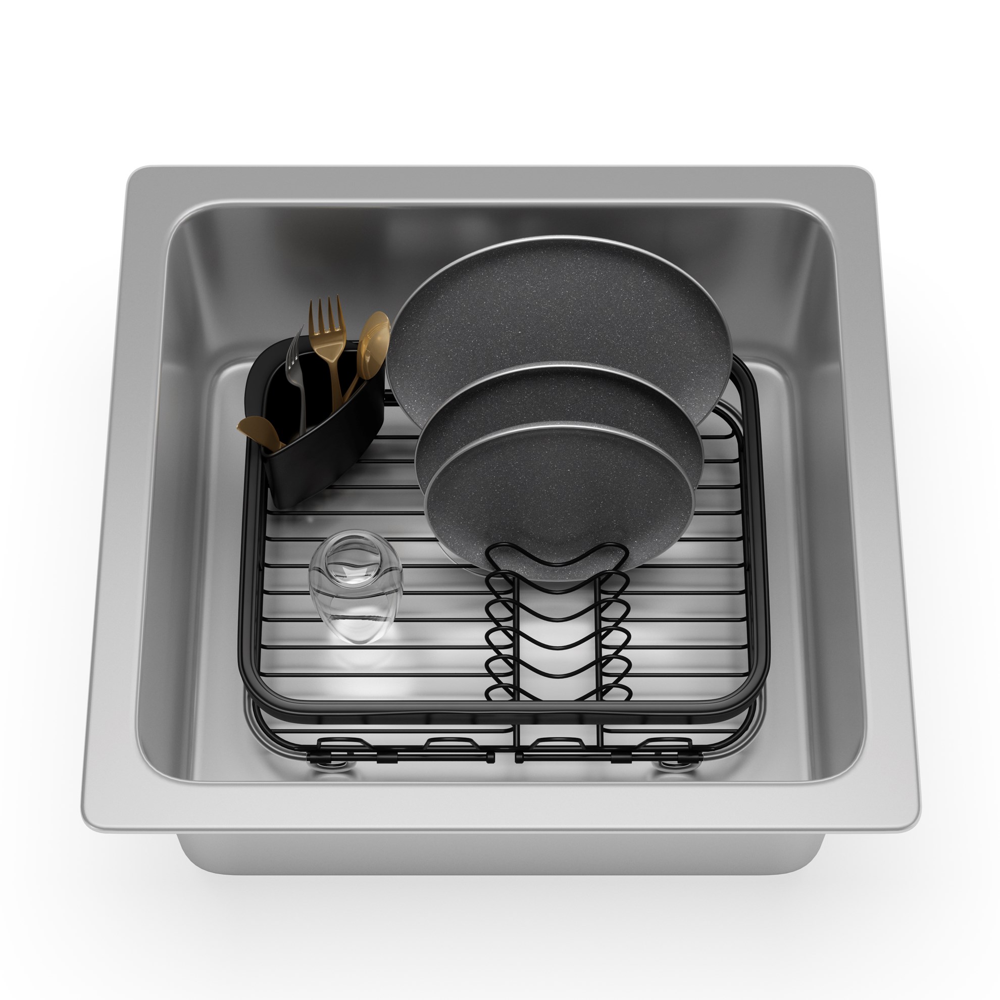 Odkapávač nádobí Umbra MULTI SINKIN 36x29 cm černý_3