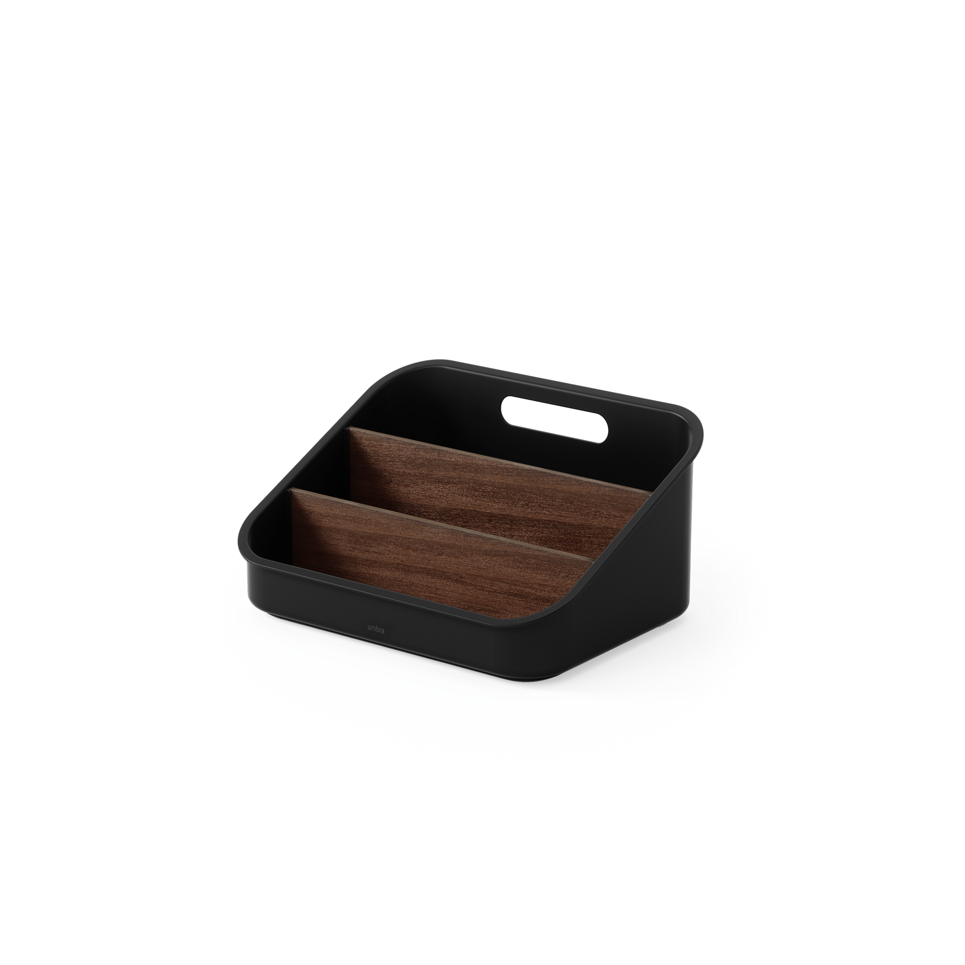 Organizér Umbra BELLWOOD odnímatelné přepážky 26x20x13 cm černý/ořech_3