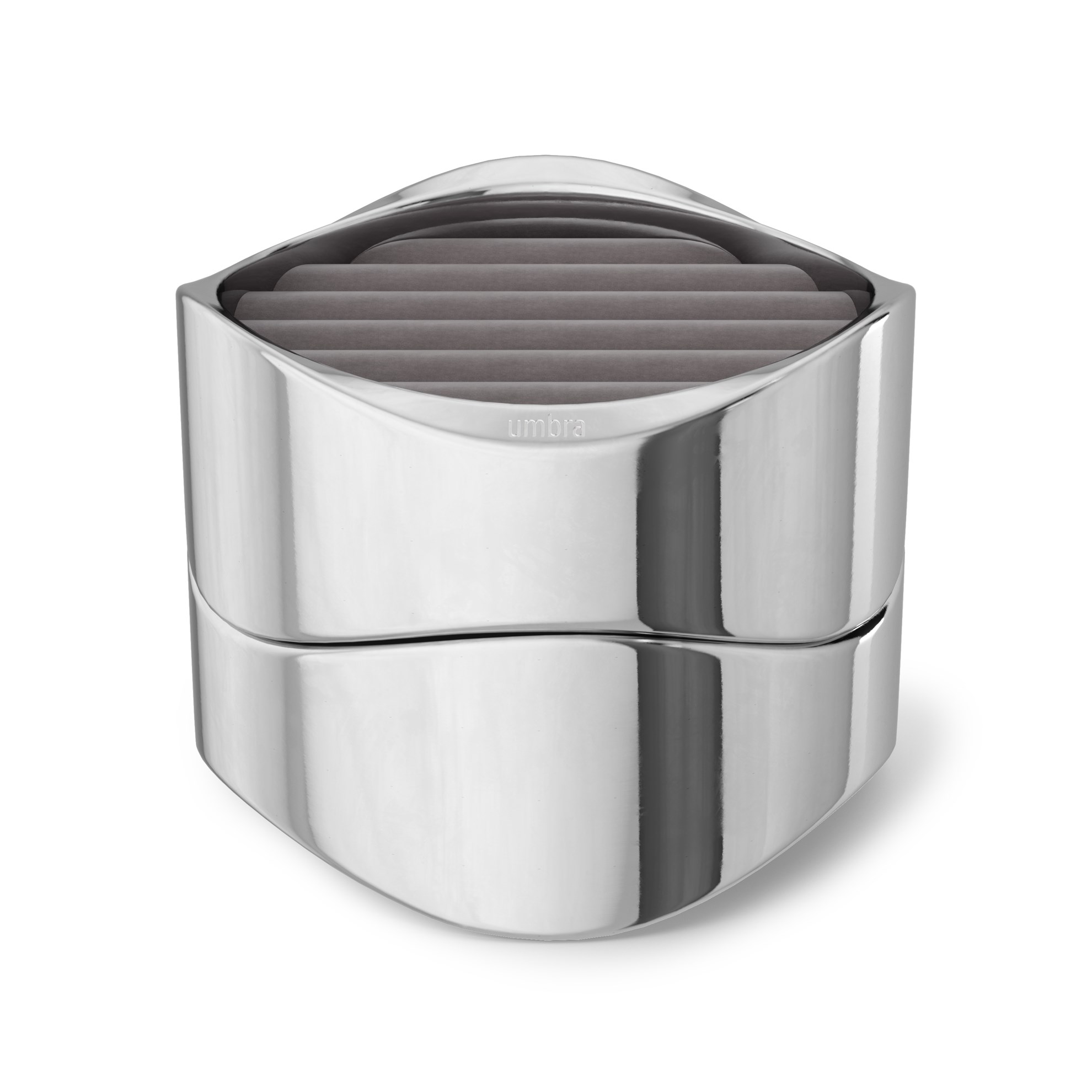 Šperkovnice na prstýnky Umbra WAVY chrom_0