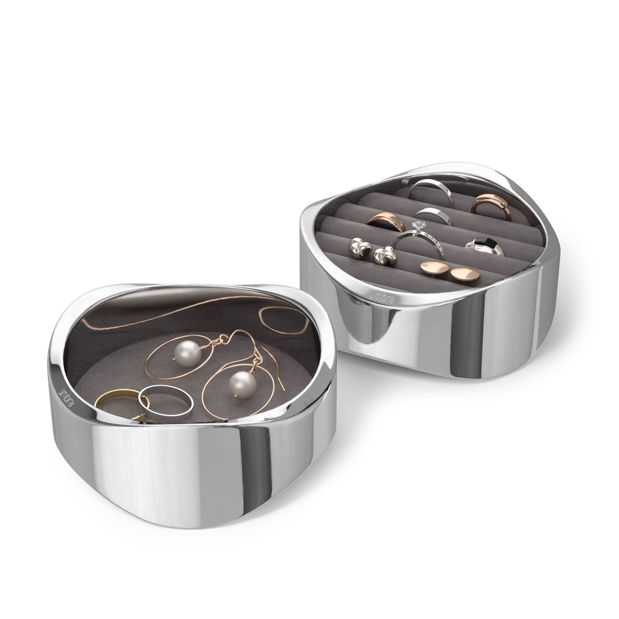 Šperkovnice na prstýnky Umbra WAVY chrom_5