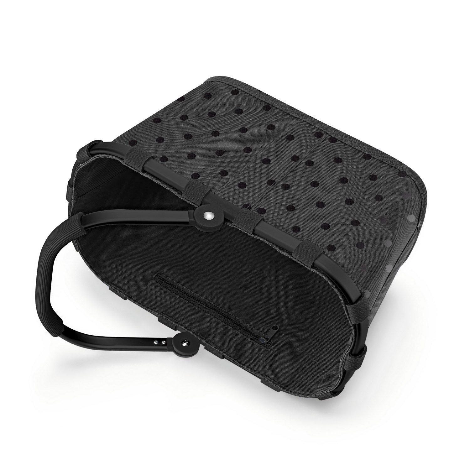 Nákupní košík Reisenthel Carrybag  XS frame glossy dots black_1