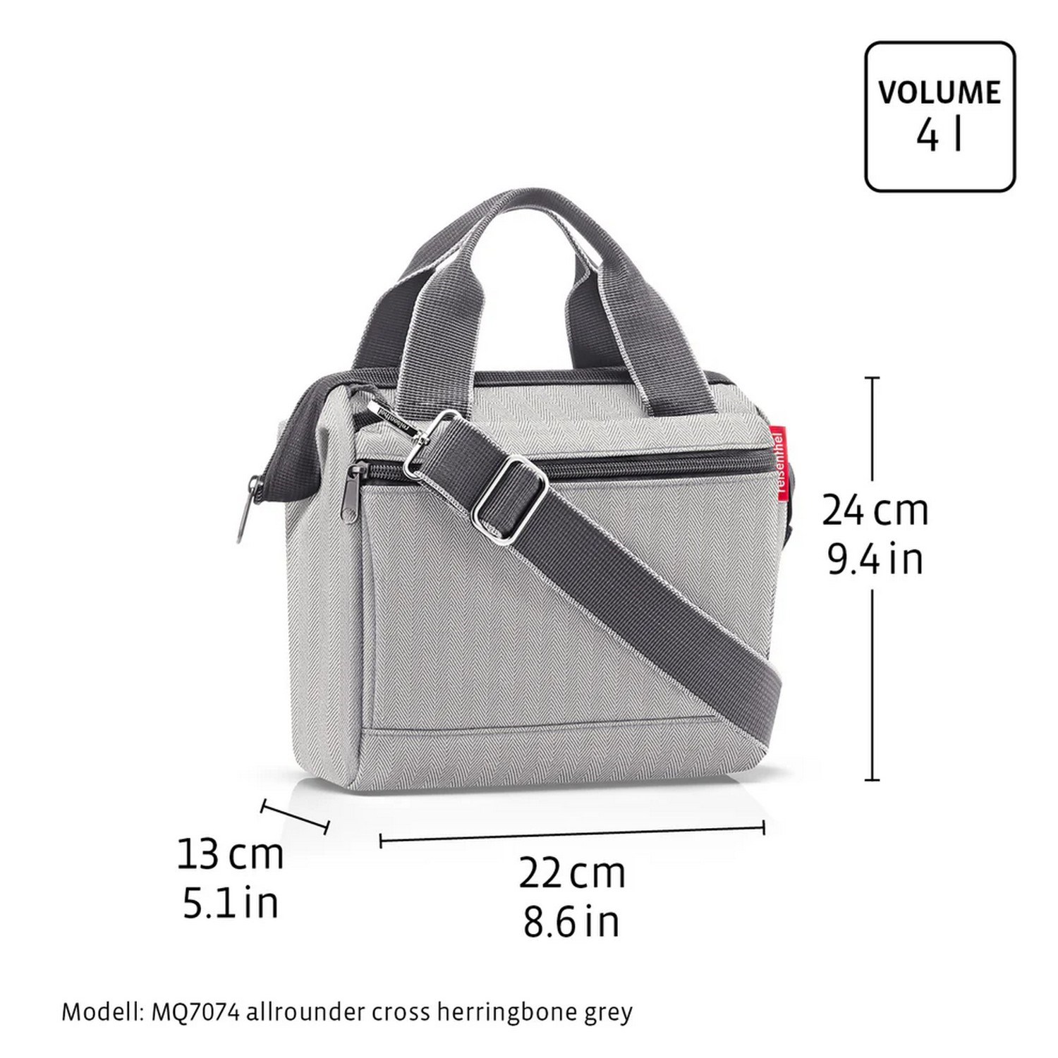 Taška přes rameno Reisenthel Allrounder Cross glossy dots black_1