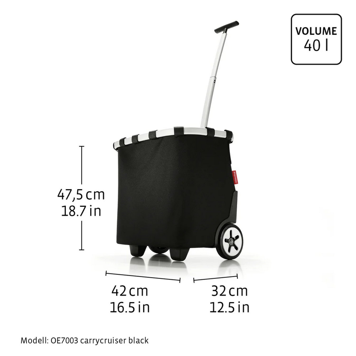 Taška na kolečkách Reisenthel Carrycruiser frame leo nero_0
