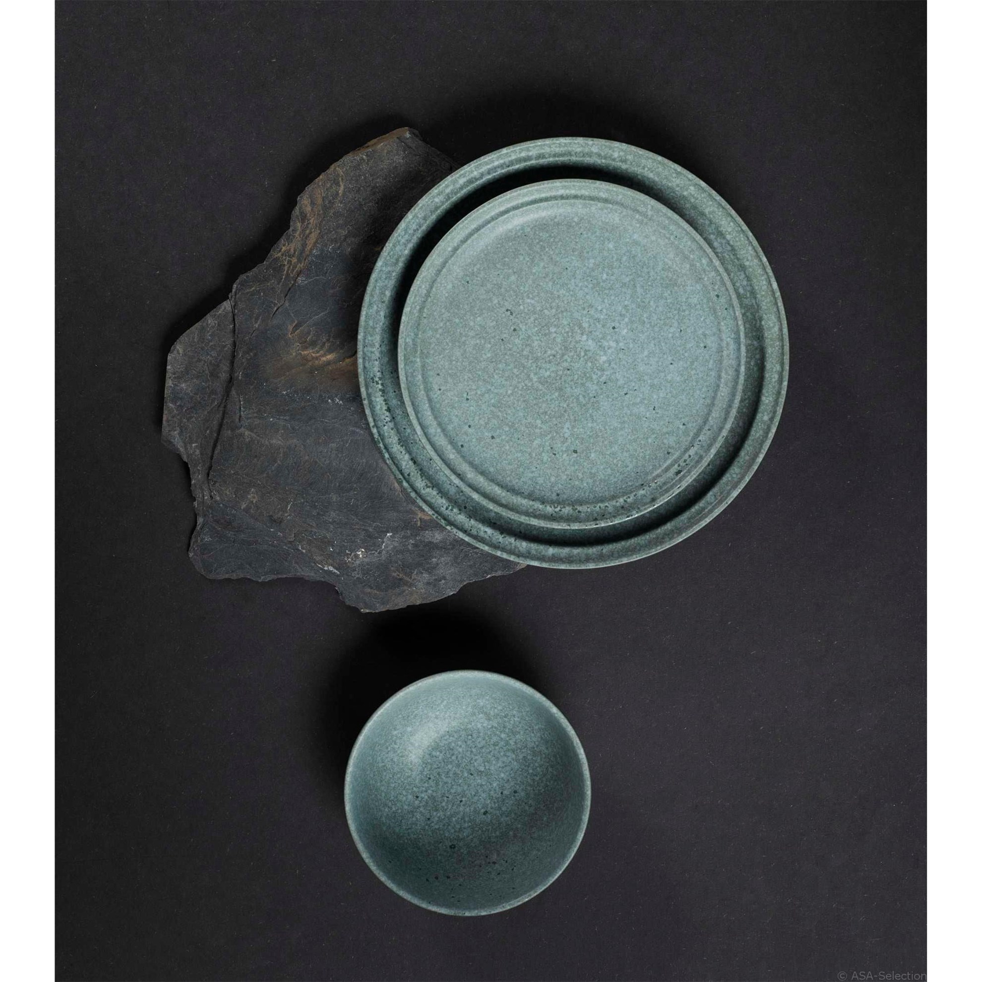 Talíř mělký Asa NESUTO FUJI P.26cm modrošedý_1