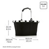 Nákupní košík Reisenthel Carrybag  XS frame glossy dots black_1