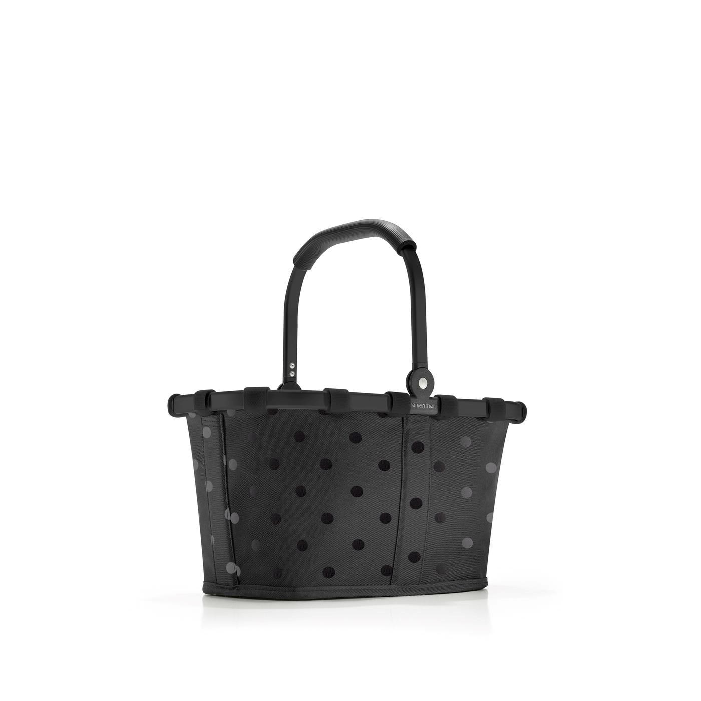 Nákupní košík Reisenthel Carrybag  XS frame glossy dots black_0