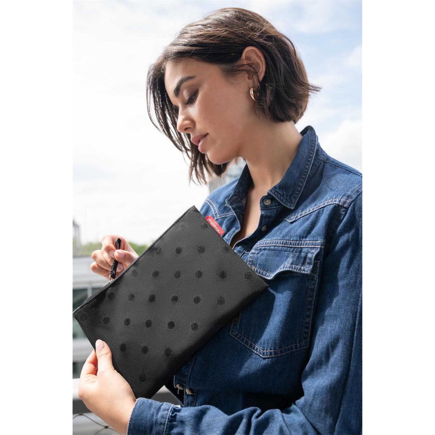 Pouzdro na zip Reisenthel Case 1 glossy dots black_0
