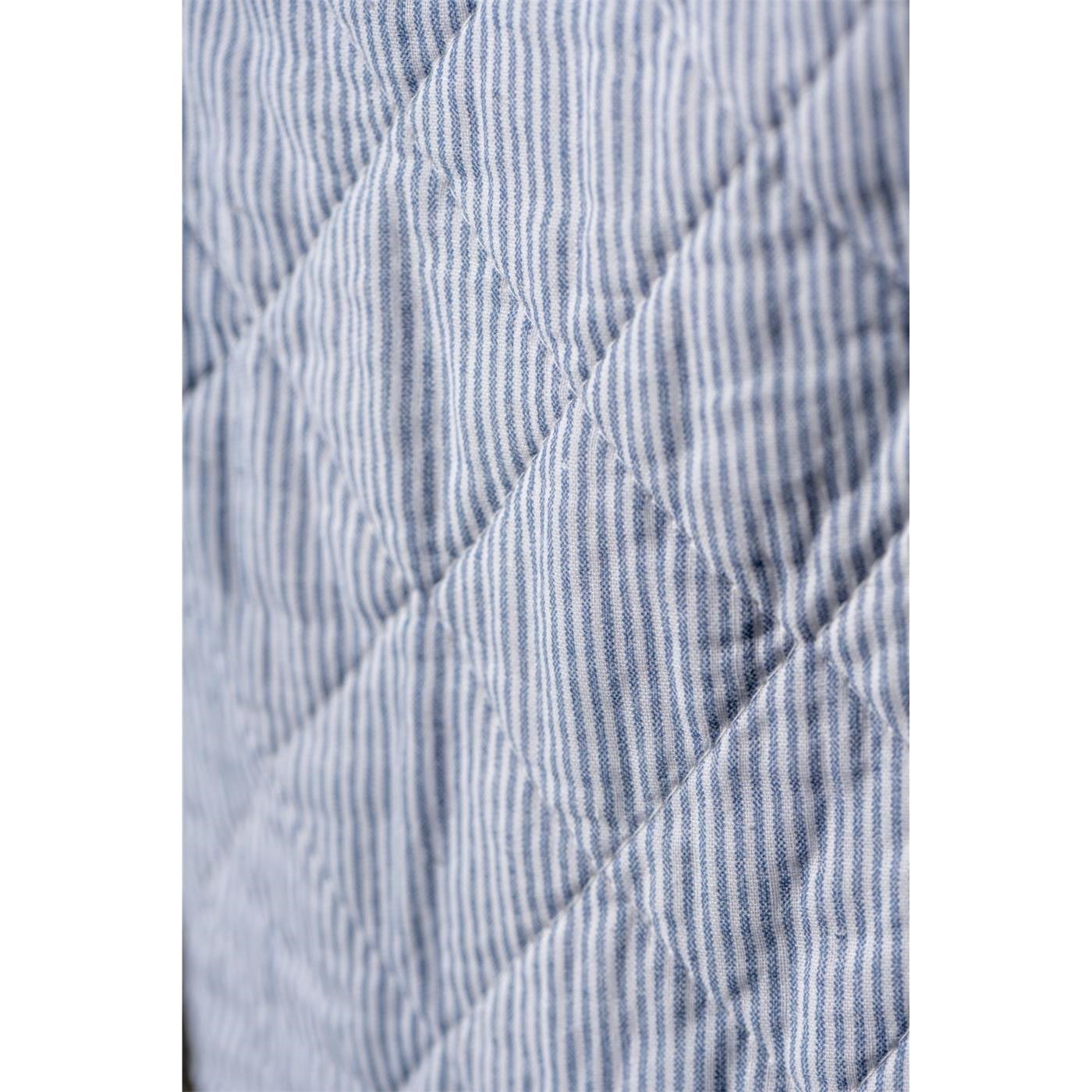 Prošívaná pruhovaná taška Ib Laursen modro-bílá 180x130 cm_0