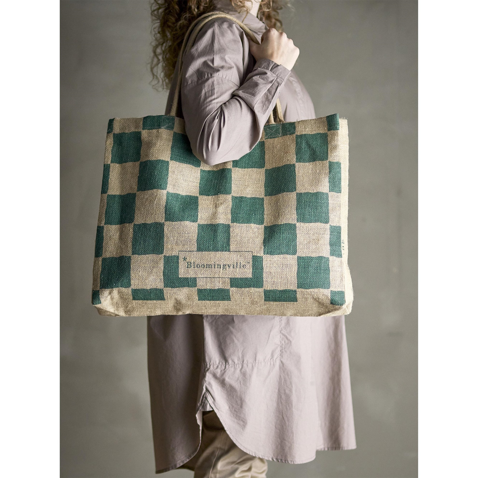 Nákupní/plážová taška BERGAMO hnědo-zelená_2