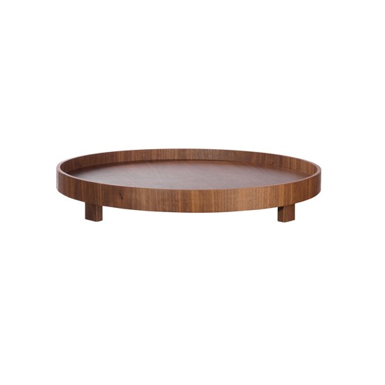 Servírovací tác/podnos na nožičkách Asa WOOD P.40cm hnědý_2