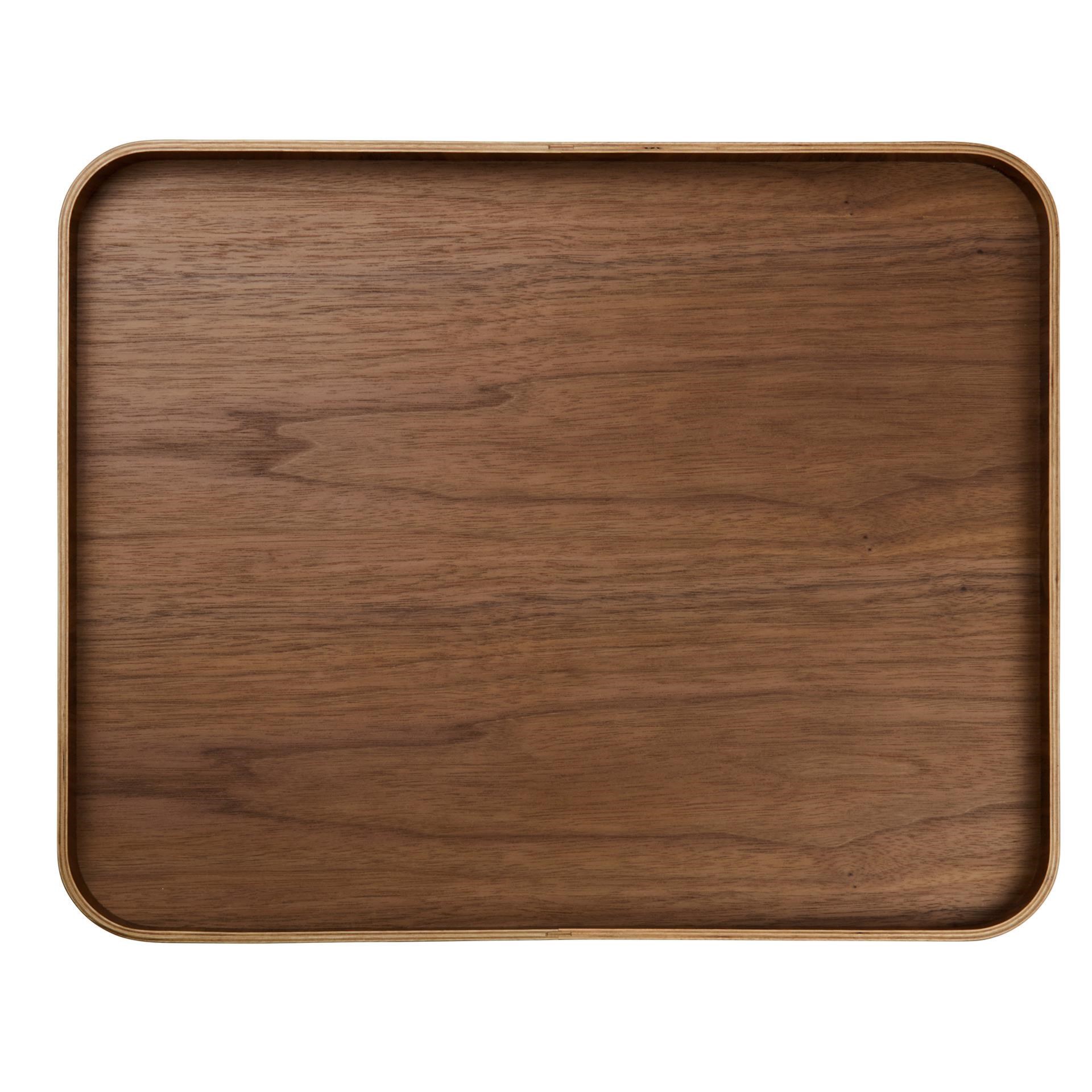 Servírovací tác/podnos na nožičkách Asa WOOD 45,5x36cm hnědý_0
