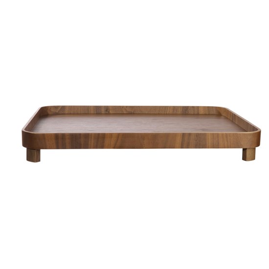 Servírovací tác/podnos na nožičkách Asa WOOD 45,5x36cm hnědý_2