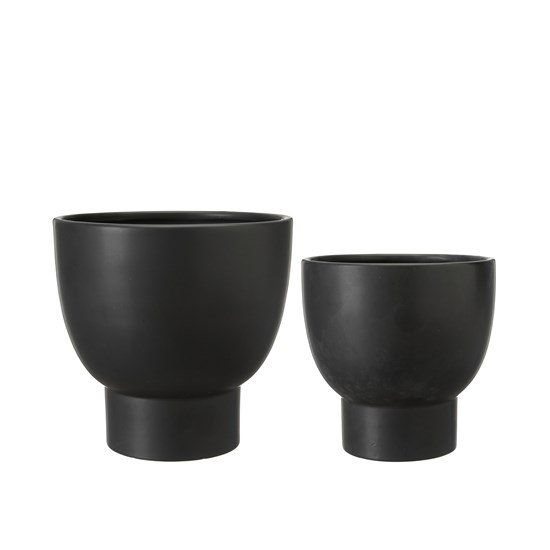 Keramické květináče MEGAN V.19/15cm SET/2ks černé_4