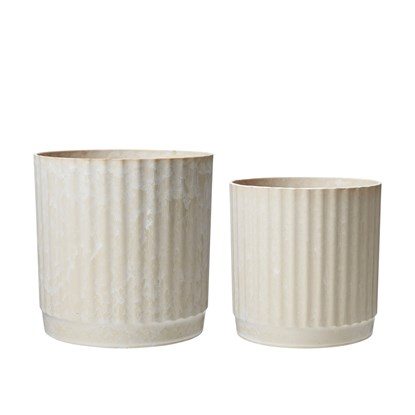 Dekorativní obaly na květináče YODIT V.18/15cm SET/2ks pískové_4