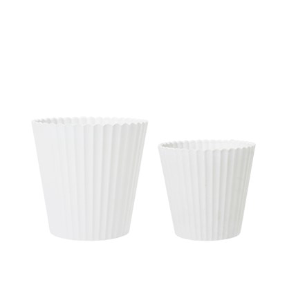 Dekorativní obaly na květináče YODIT V.15/12cm SET/2ks bílé_3