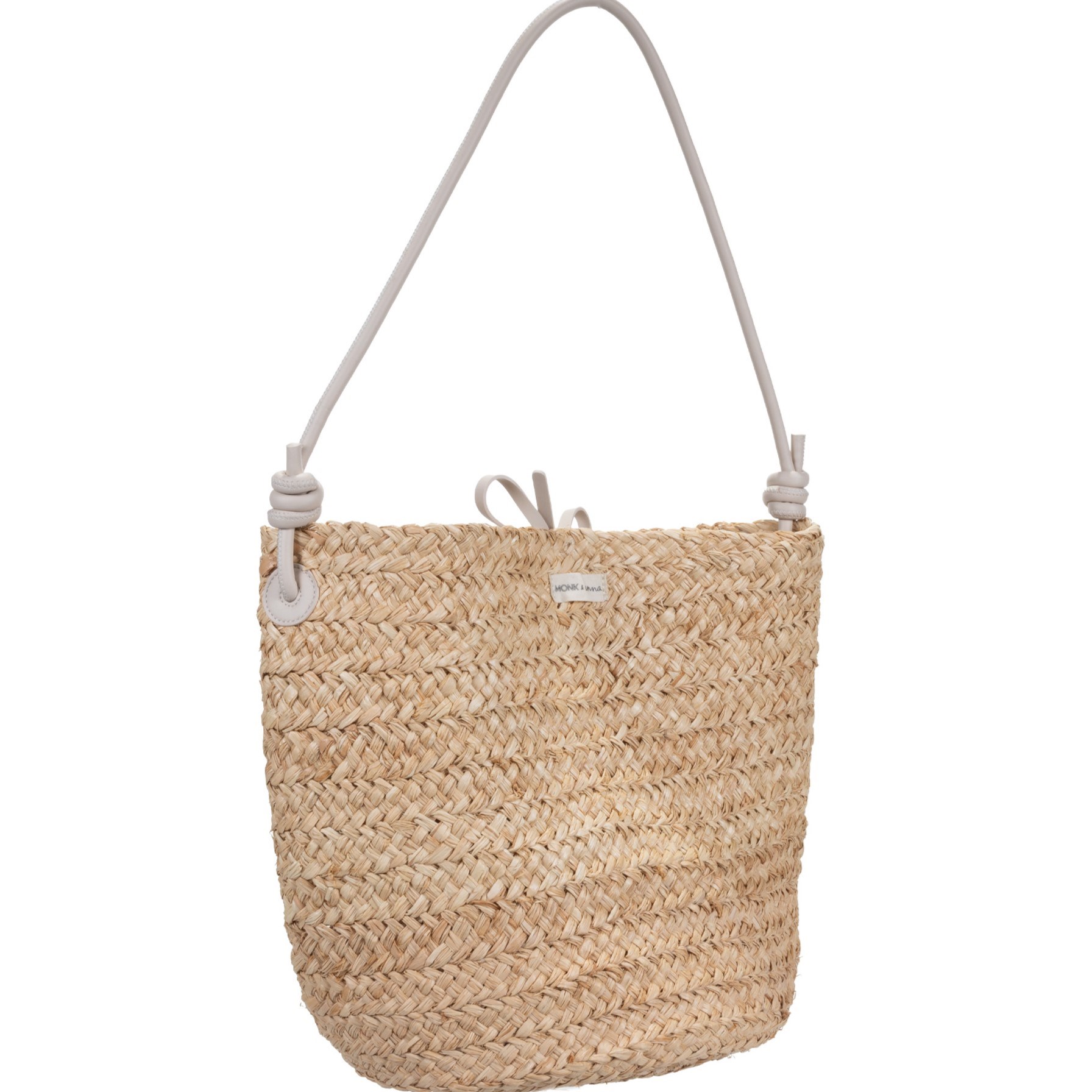 Slaměná taška Monk & Anna SAMA rafia, stone_0
