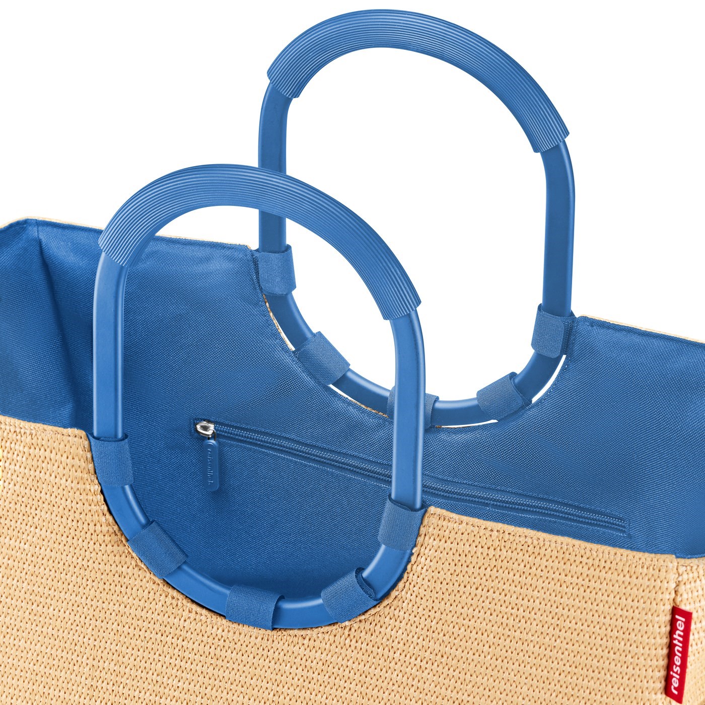 Módní taška Reisenthel Loopshopper L frame raffia blue_0