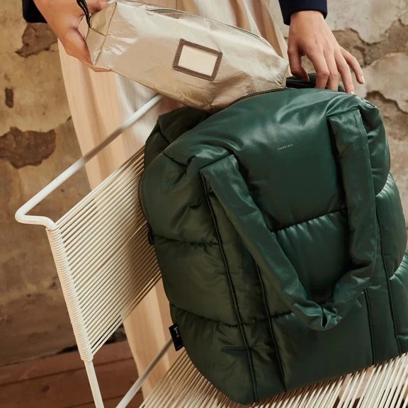 Obrázok z Taška cez rameno puffy Tinne + Mia CLODE jungle green