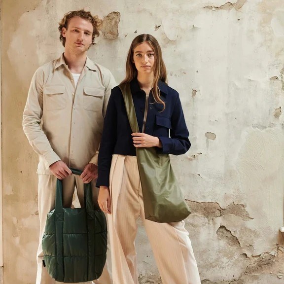 Obrázok z Taška cez rameno puffy Tinne + Mia CLODE jungle green