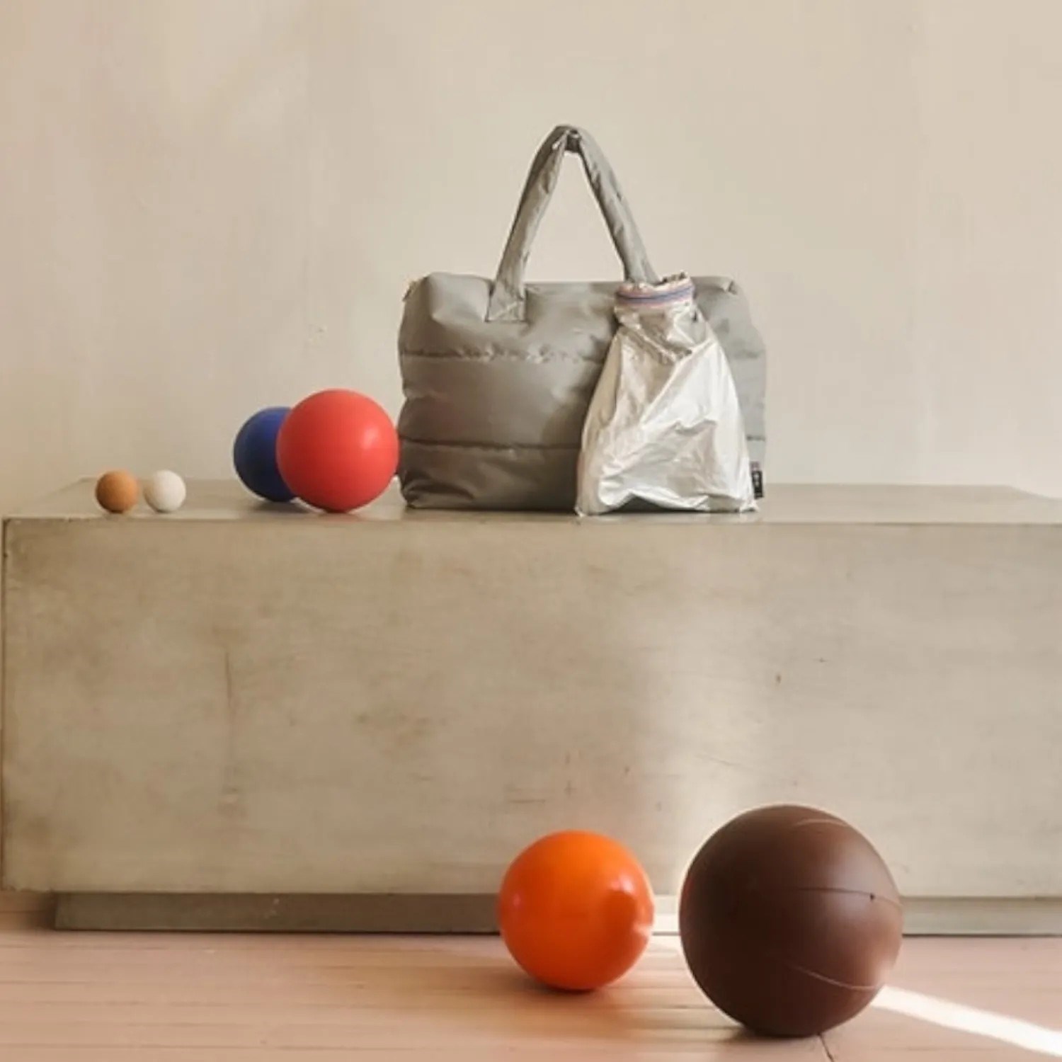 Obrázok z Veľká prešívaná taška Tinne + Mia CAMILL check grey