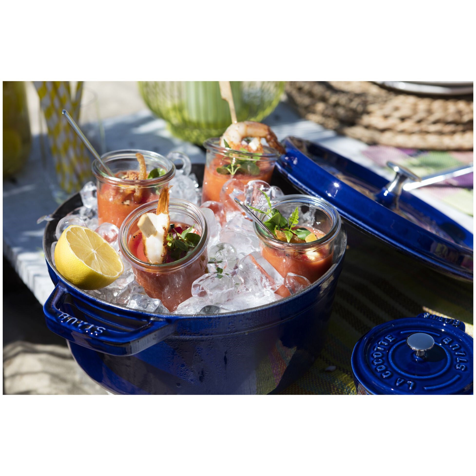 Hrnec STAUB  kulatý 30cm modrý 8,35l_0