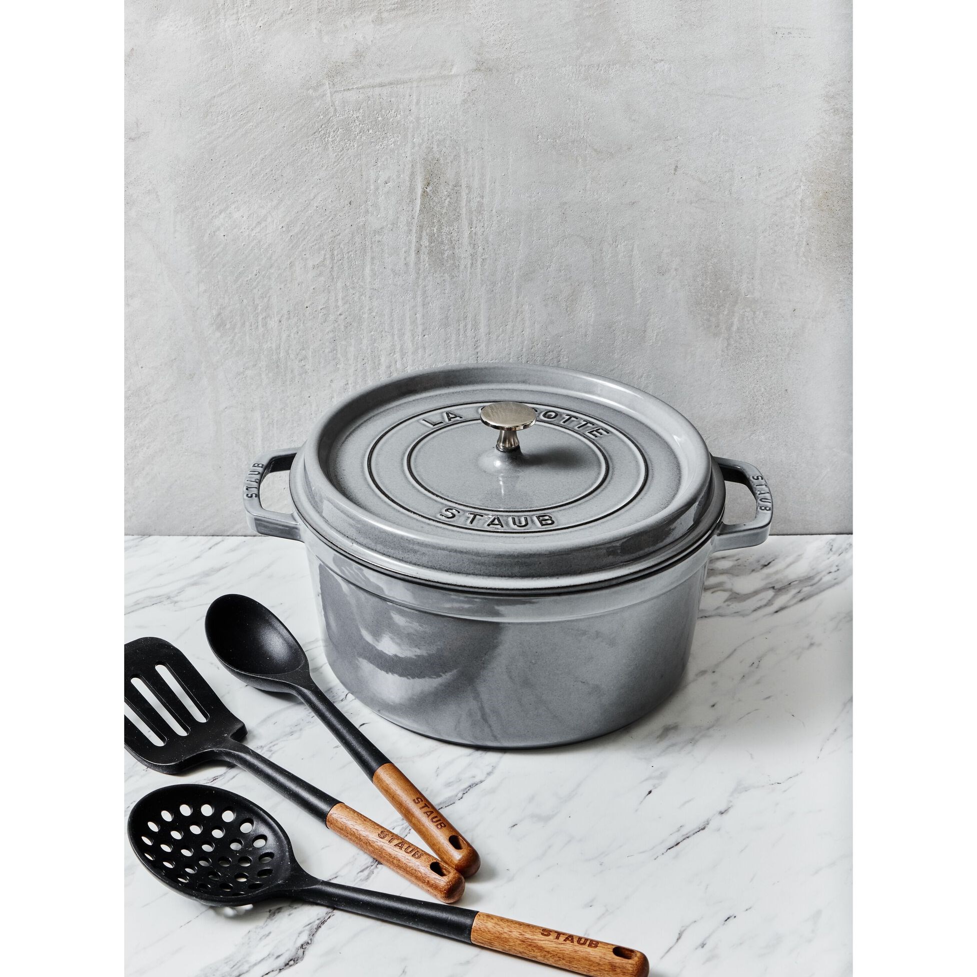 Hrnec STAUB  kulatý 34cm šedý 12,6l_1