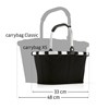 Nákupní košík Reisenthel Carrybag  frame glossy dots black_5