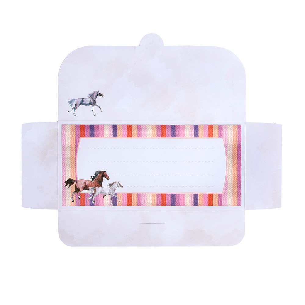 Dárková obálka 23x11cm s motivem koní_0