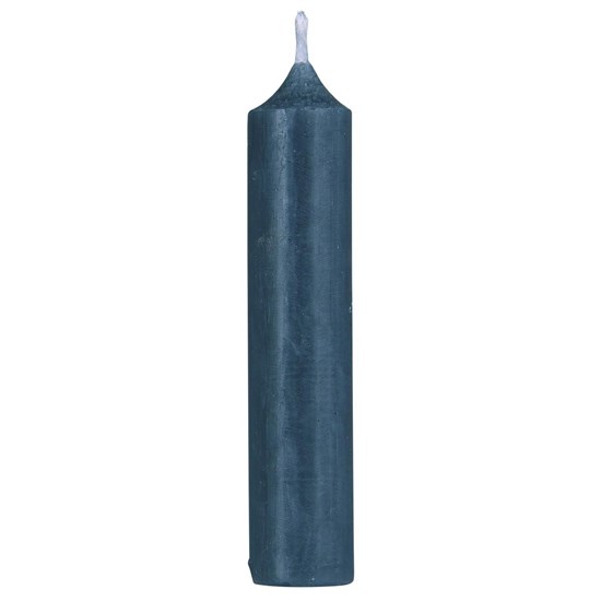 Svíčka Ib Laursen kulatá krátká V.11 cm modrá_0