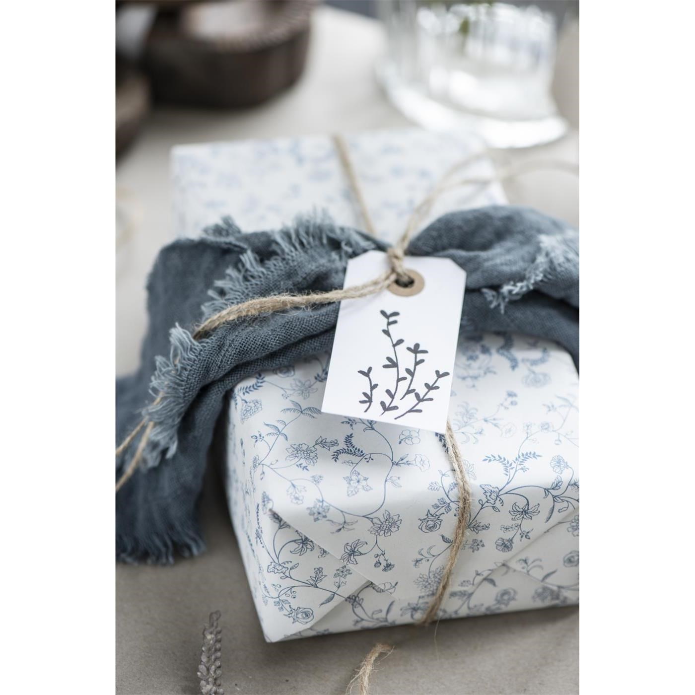 Papírová jmenovka na dárky Ib Laursen 8x4 cm bílá_3