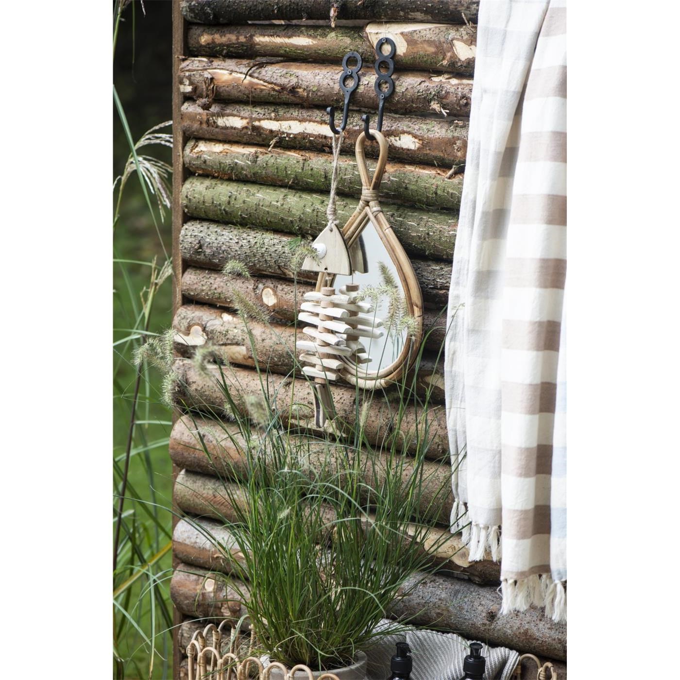 Zrcátko Ib Laursen s bambusovým okrajem V.36,5 cm_5