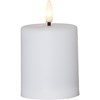 LED svíčka FLAMME PAULA 10 cm bílá_0