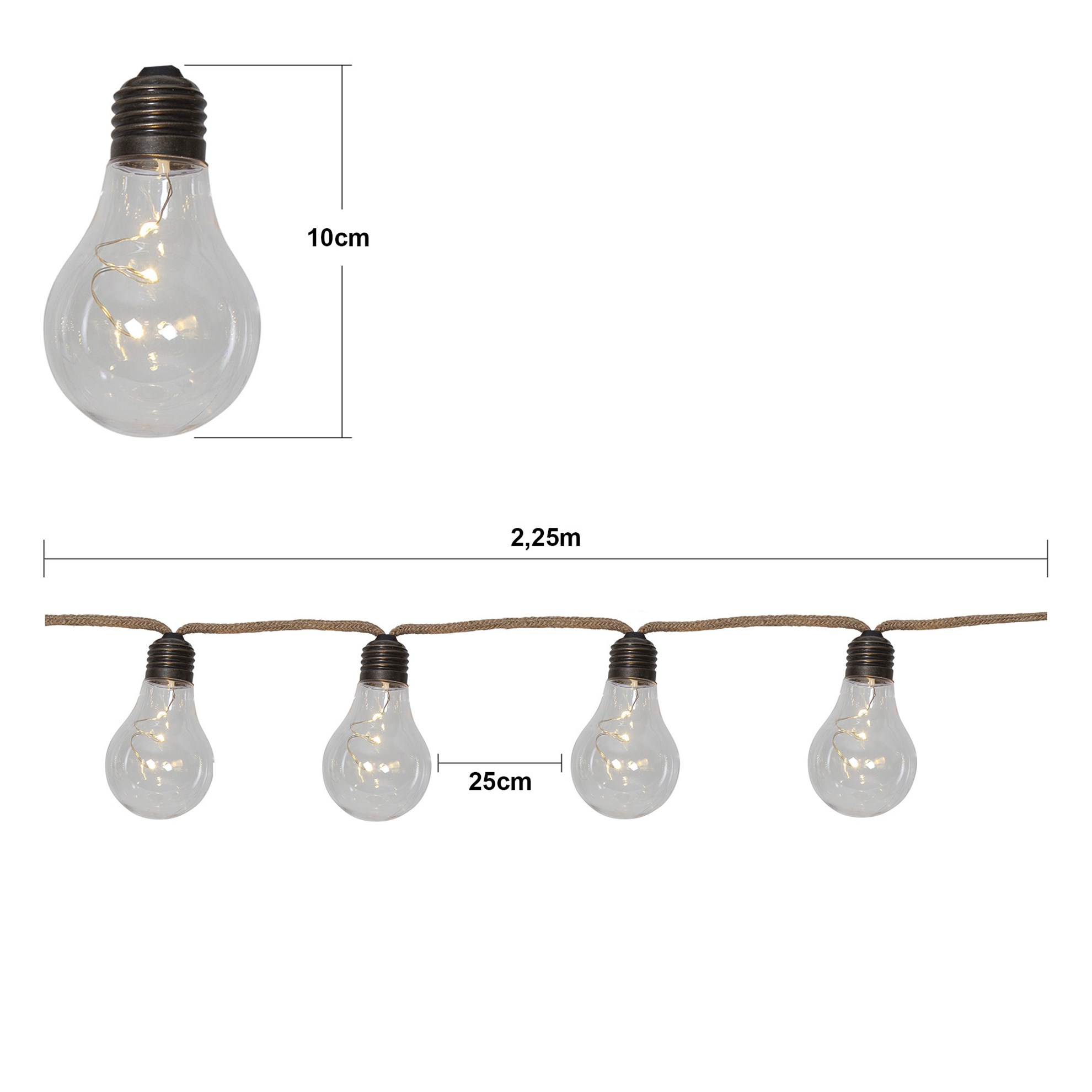 Světelný řetěz JUTTA 3x LED 2,25 m_0