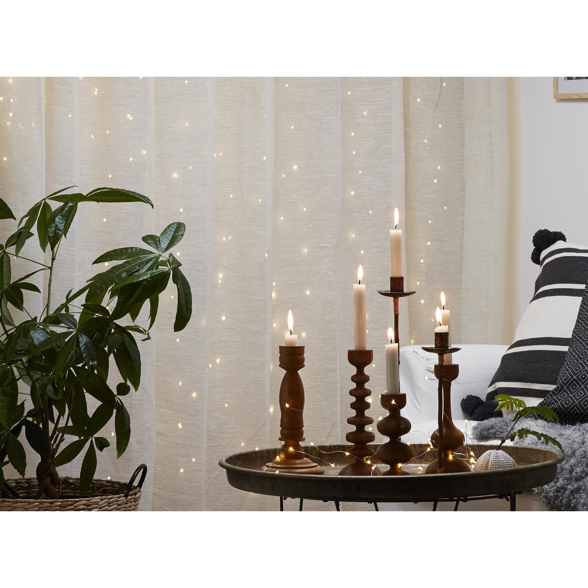 LED světelný závěs DEW DROP 100xLED 100x100cm stříbrný_0