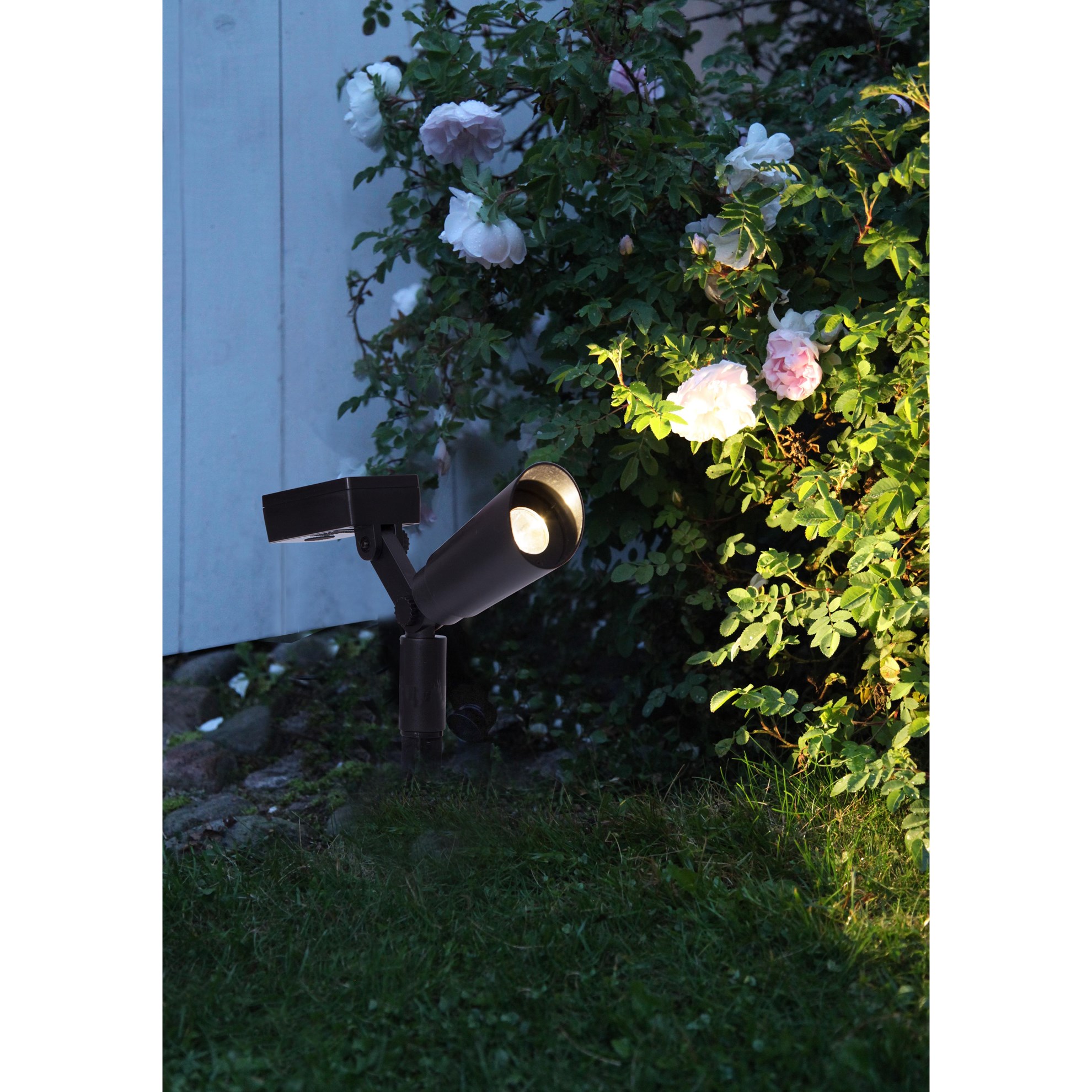 LED solární reflektor POWERSPOT V.15cm SET/2ks černý_0