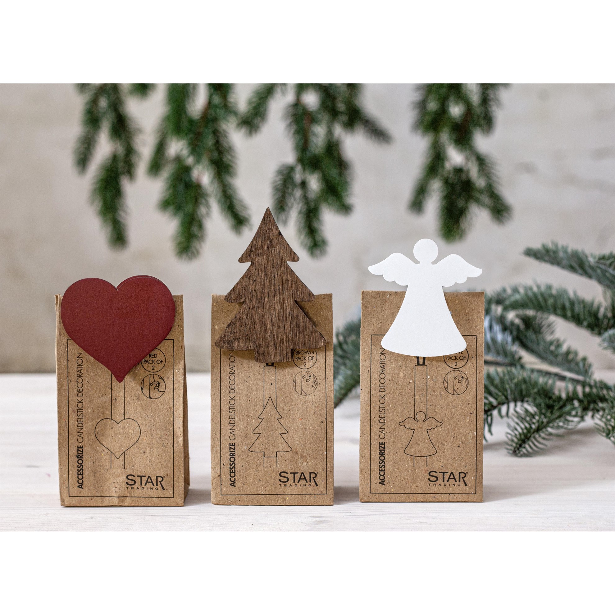 Dekorační anděl 7cm k nasunutí na svícny s dlouhými svíčkami_2