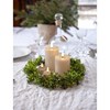 LED parafínová svíčka FLAMME 7,5x10 cm, s časovačem, béžová_1