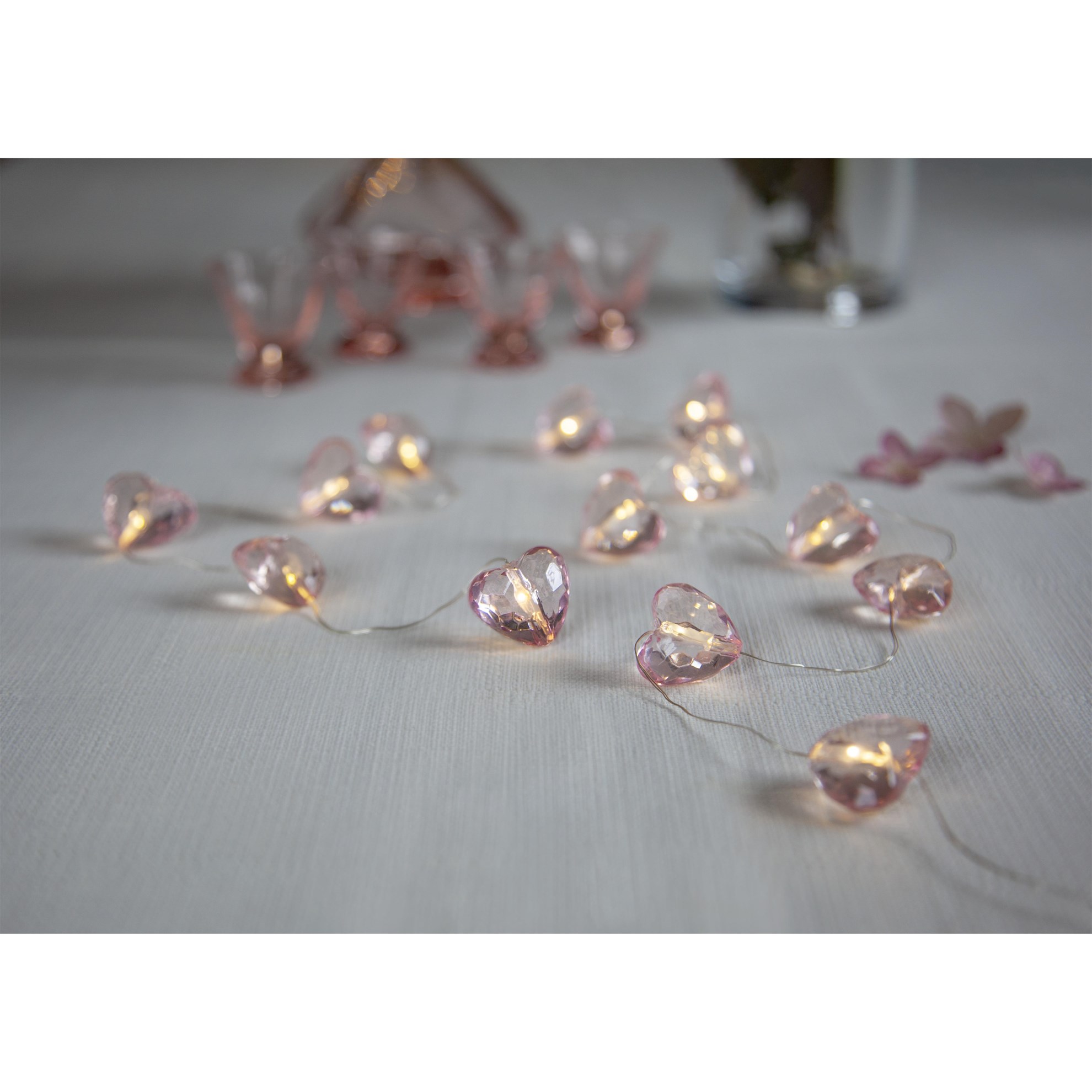 LED světelný řetěz srdíčka VALENTINE D.165cm_1