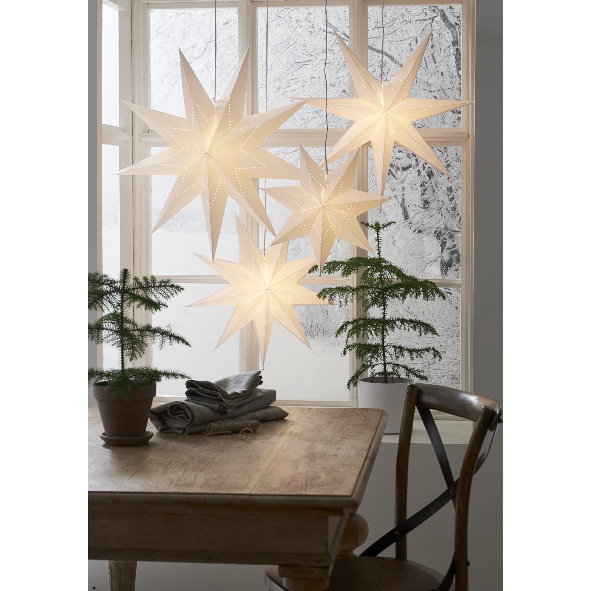 Papírová hvězda LYSA P.70cm bílá_0