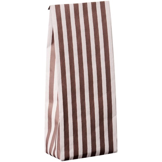 Papírový sáček Ib Laursen V.30,5 cm hnědé pruhy_0