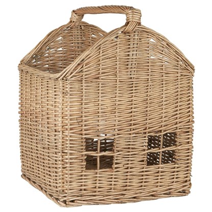 Proutěný košík domeček Ib Laursen V.40 cm přírodní_0